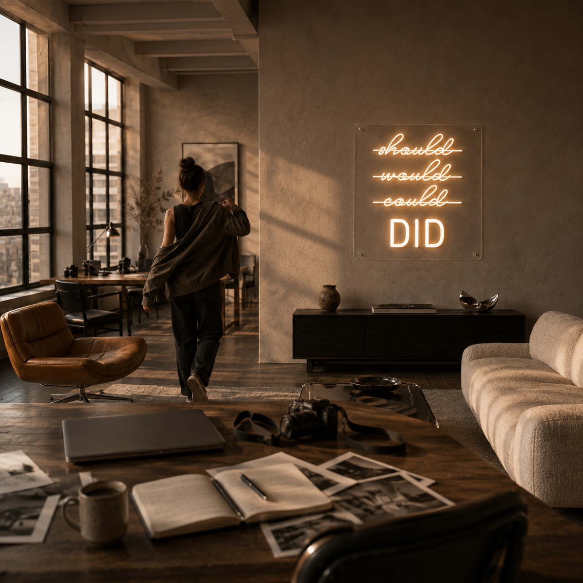 Should, Could, Would - Neon Sign