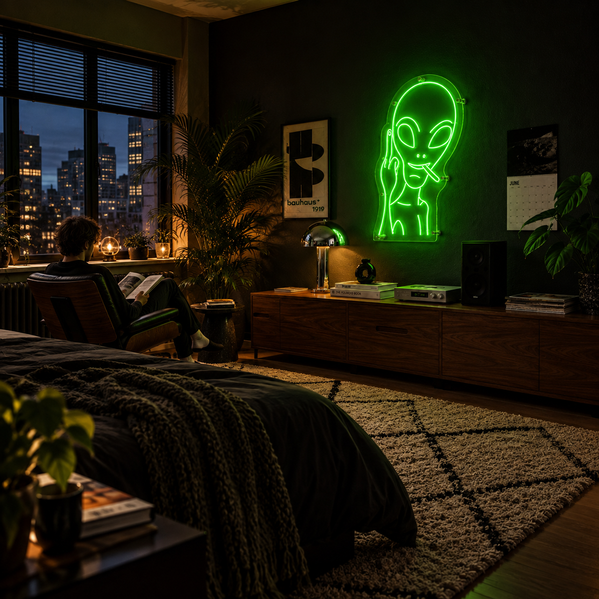 Naughty Alien - Neon Sign
