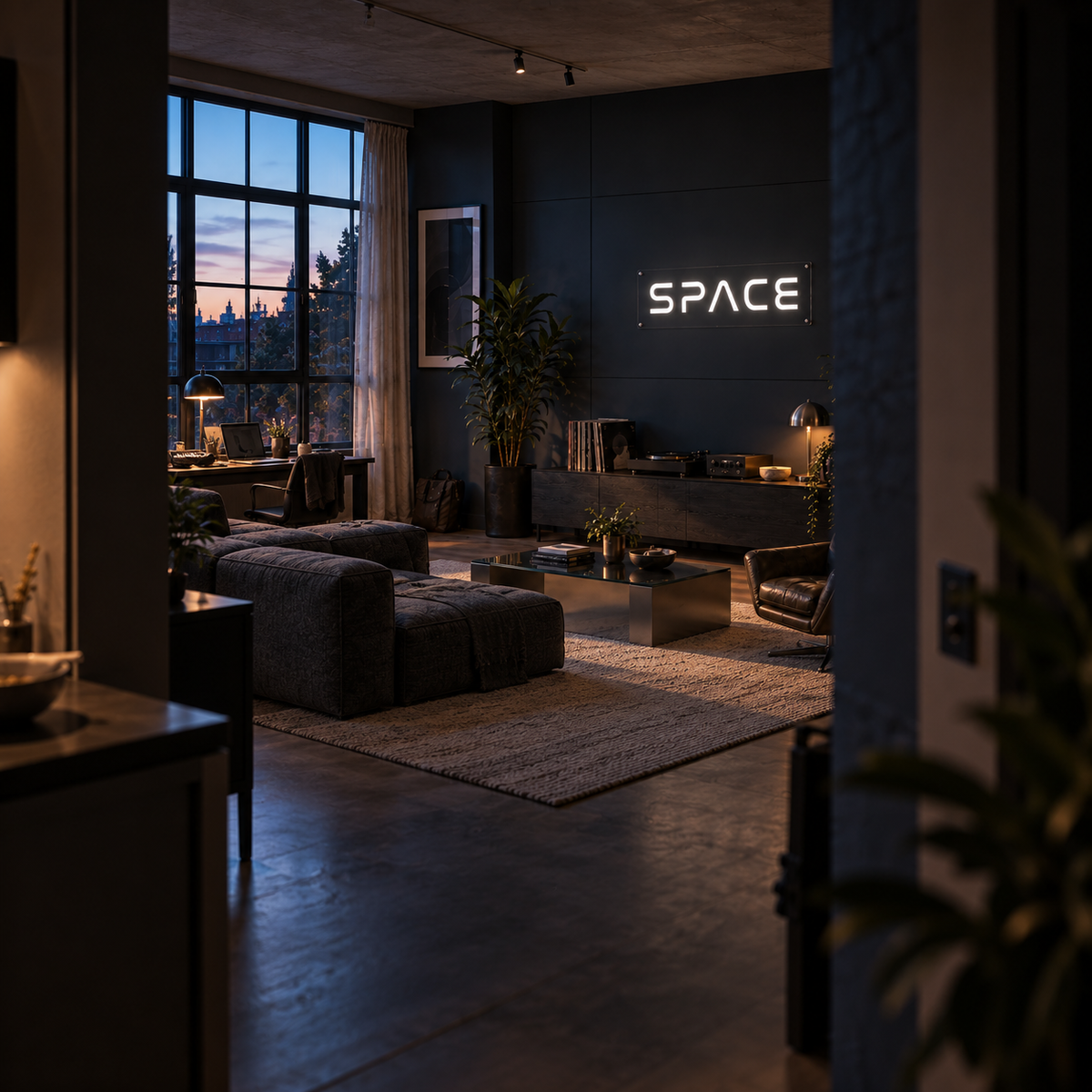 Space - Neon Sign