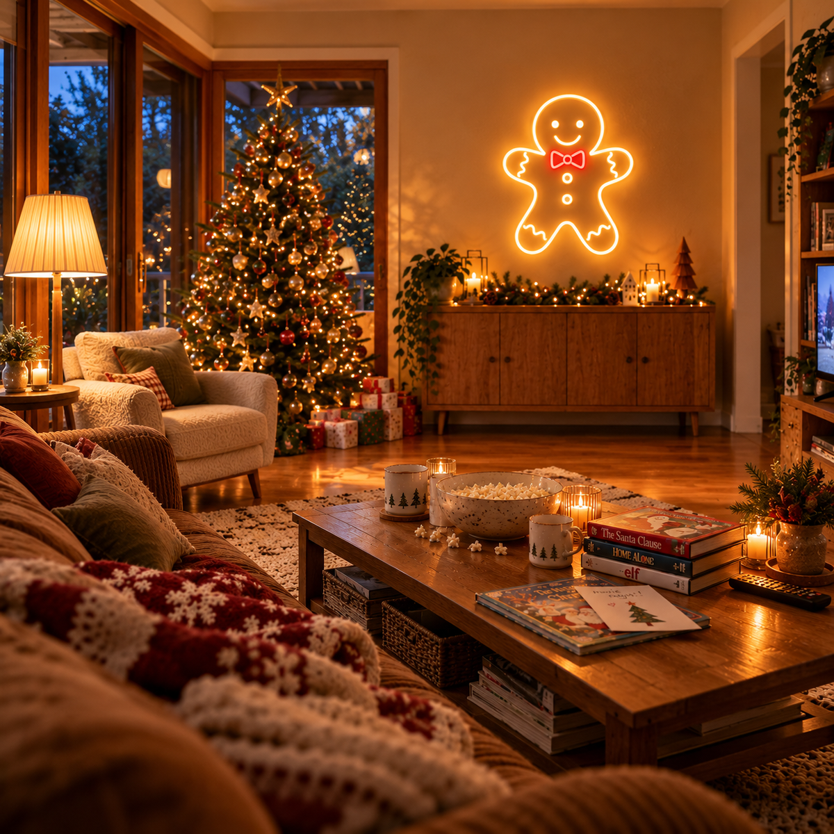 Gingerbread Man - Neon Sign