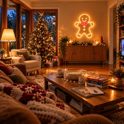 Gingerbread Man - Neon Sign