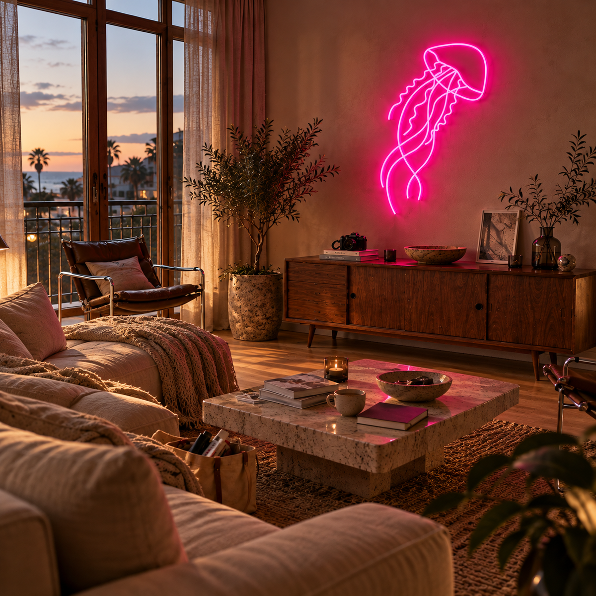 Jellyfish - Neon Sign