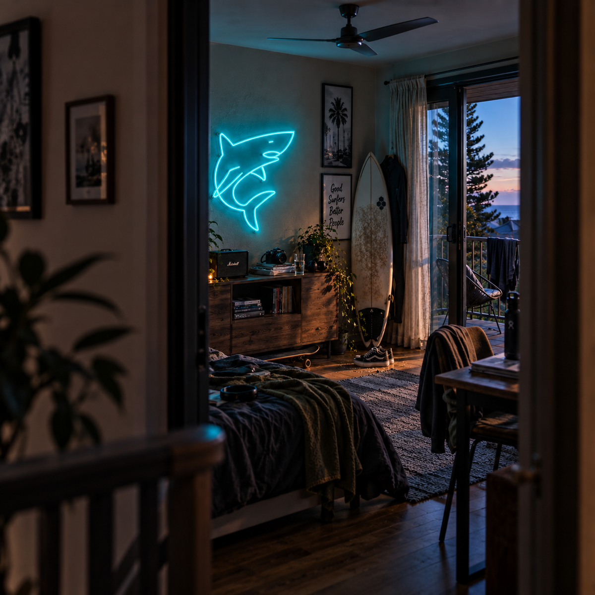 Shark - Neon Sign