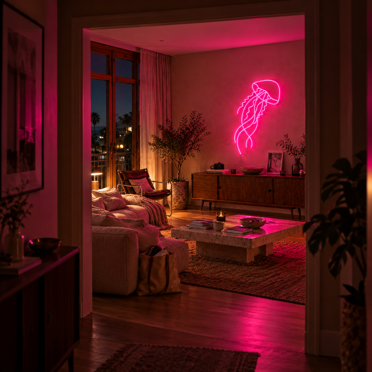Jellyfish - Neon Sign