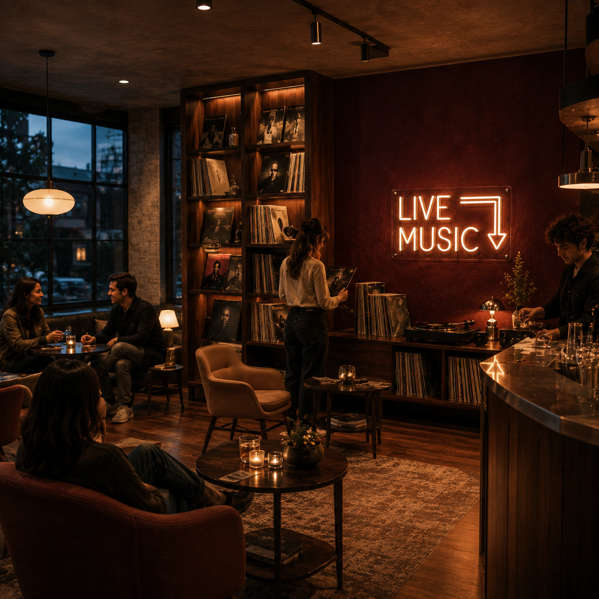 Live Music - Neon Sign