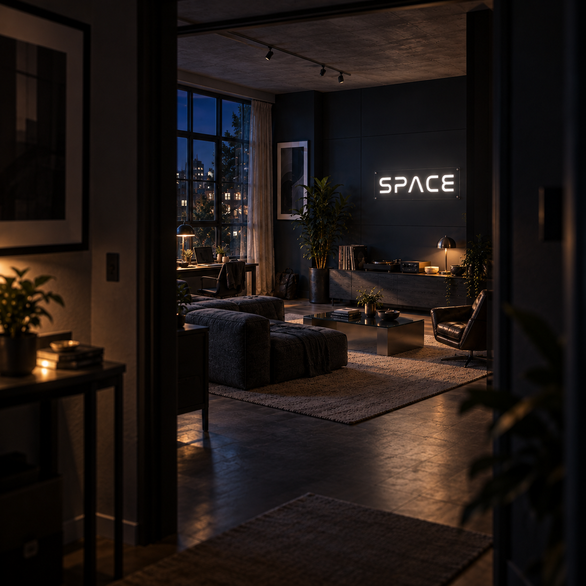 Space - Neon Sign