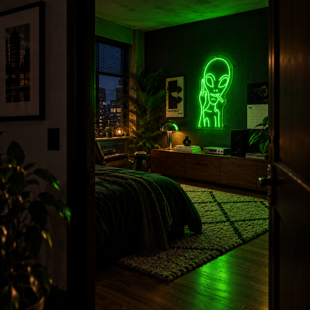 Naughty Alien - Neon Sign