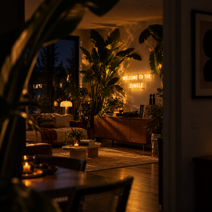 Welcome To The Jungle - Neon Sign