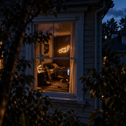 Astronaut Falling - Neon Sign