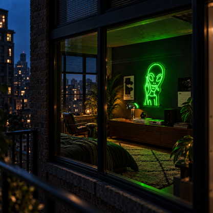 Naughty Alien - Neon Sign