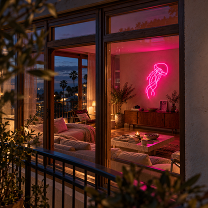 Jellyfish - Neon Sign