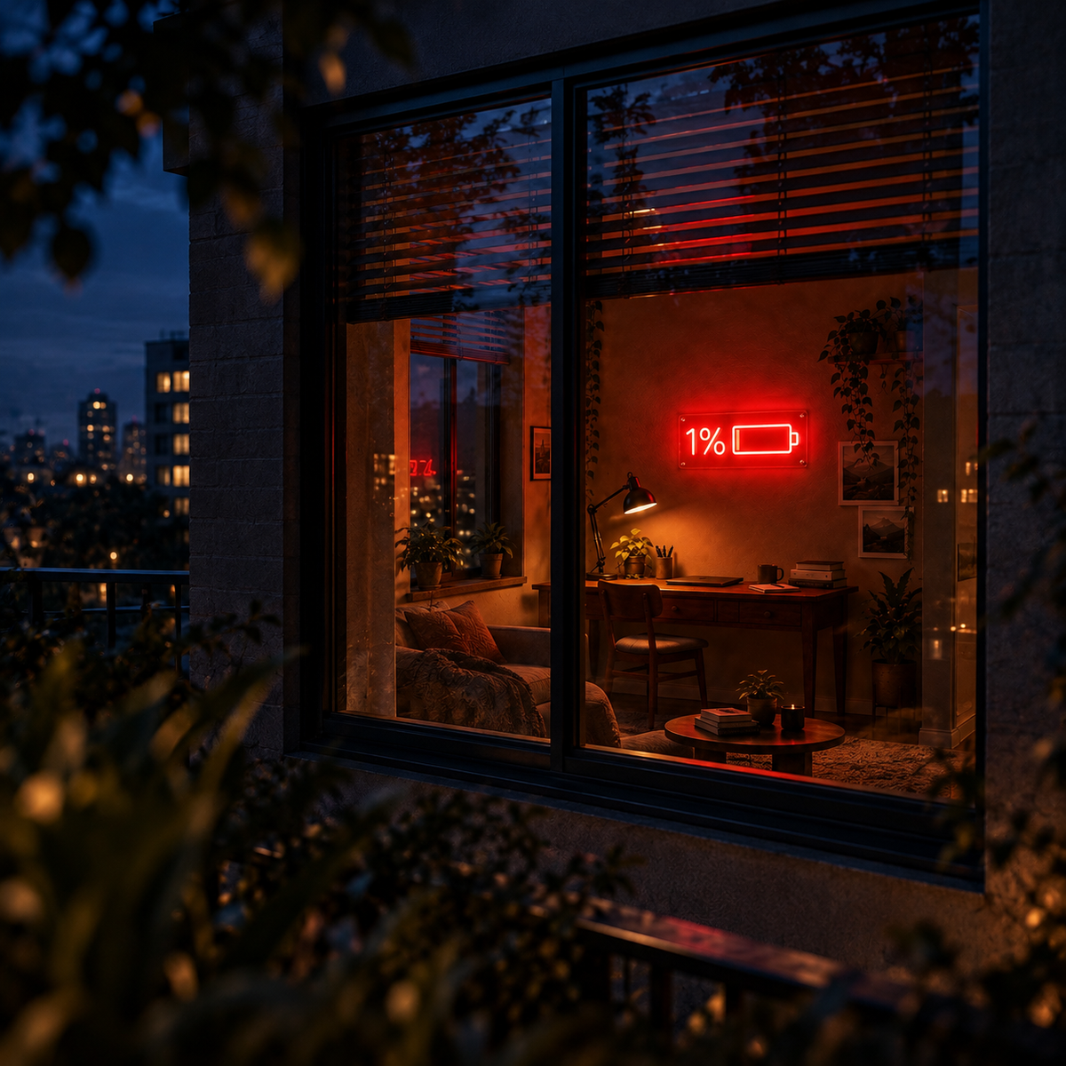 Low Battery - Neon Sign