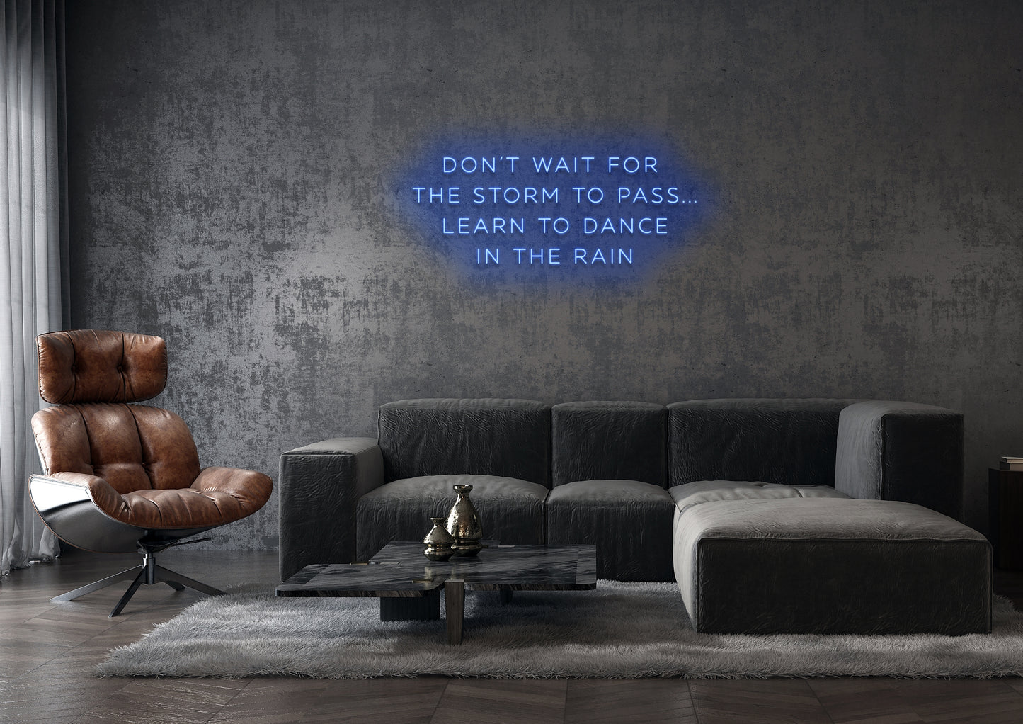 Dance in the Rain- Neon Sign