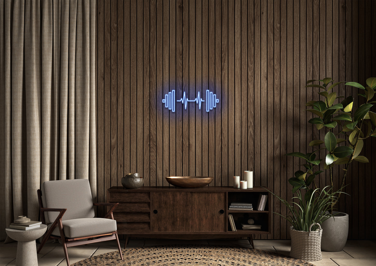 Heartbeat for Gym - Neon Sign