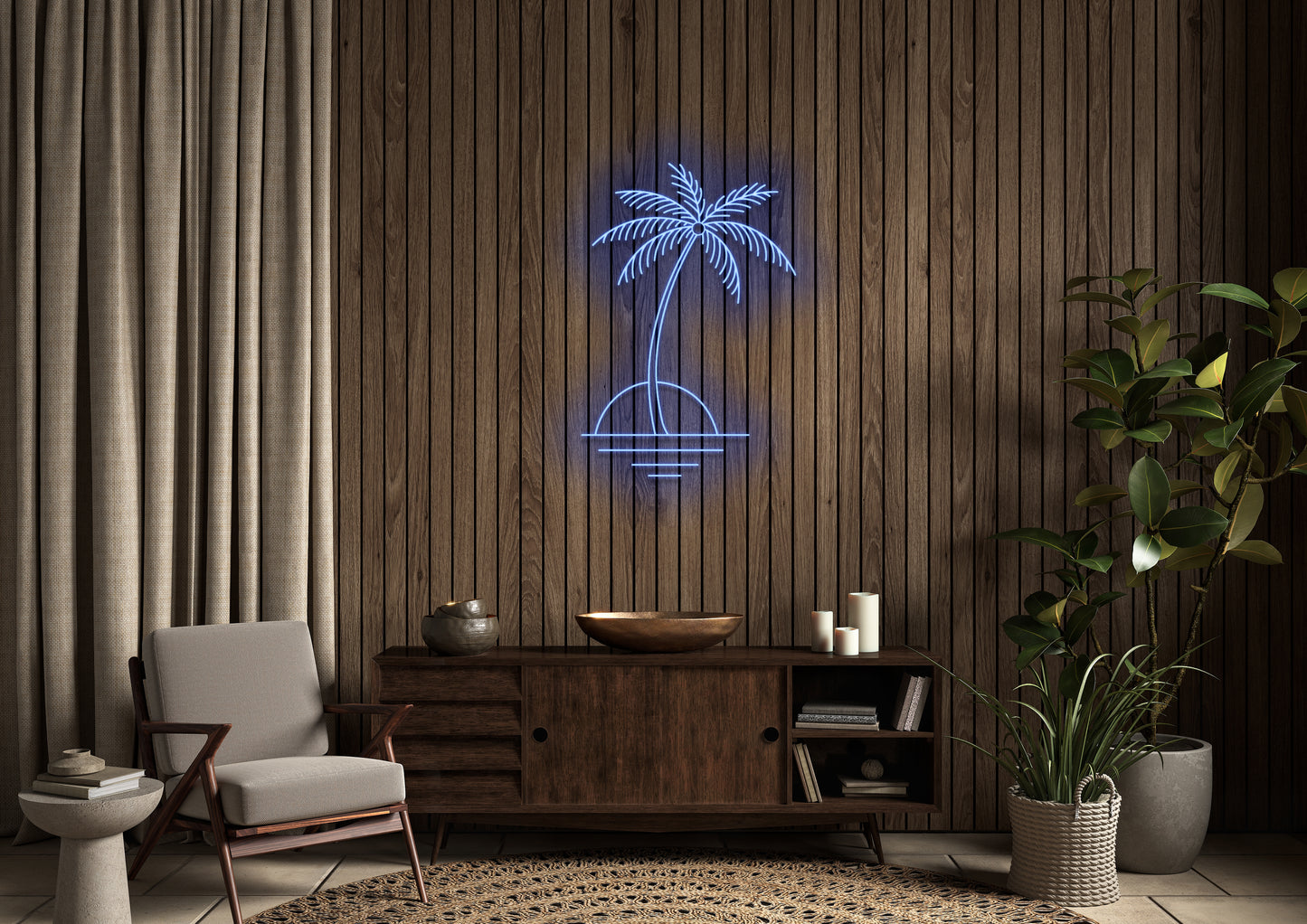 Island - Neon Sign