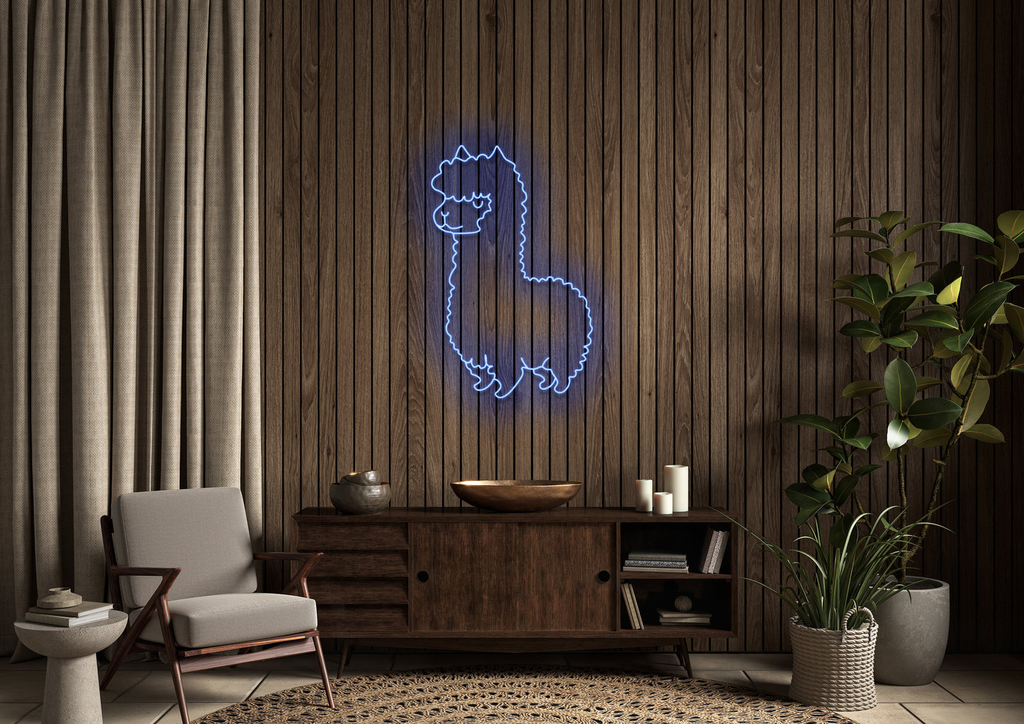 Lama - Neon Sign