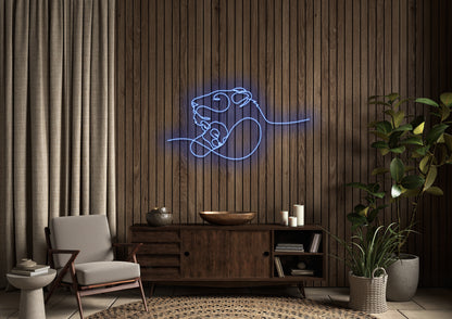 Lion and Cub - Neon Sign