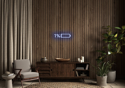 Low Battery - Neon Sign