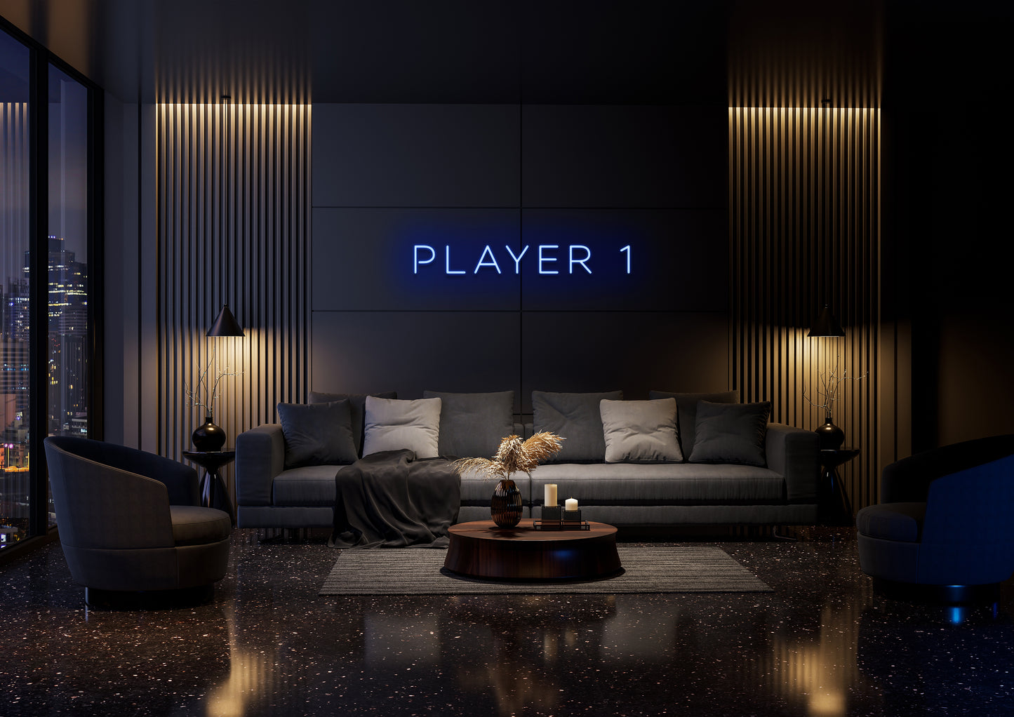 Player 1 - Neon Sign