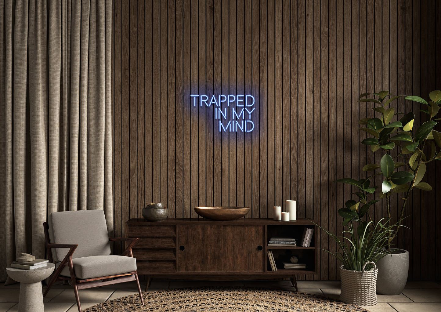 Trapped In My Mind - Neon Sign