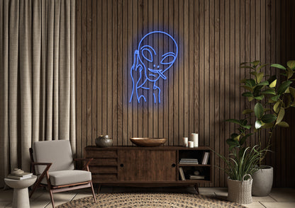 Naughty Alien - Neon Sign