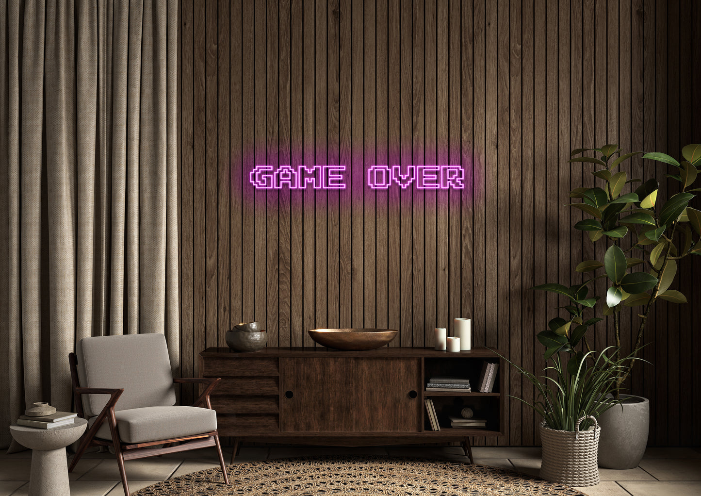 GAME OVER - Neon Sign