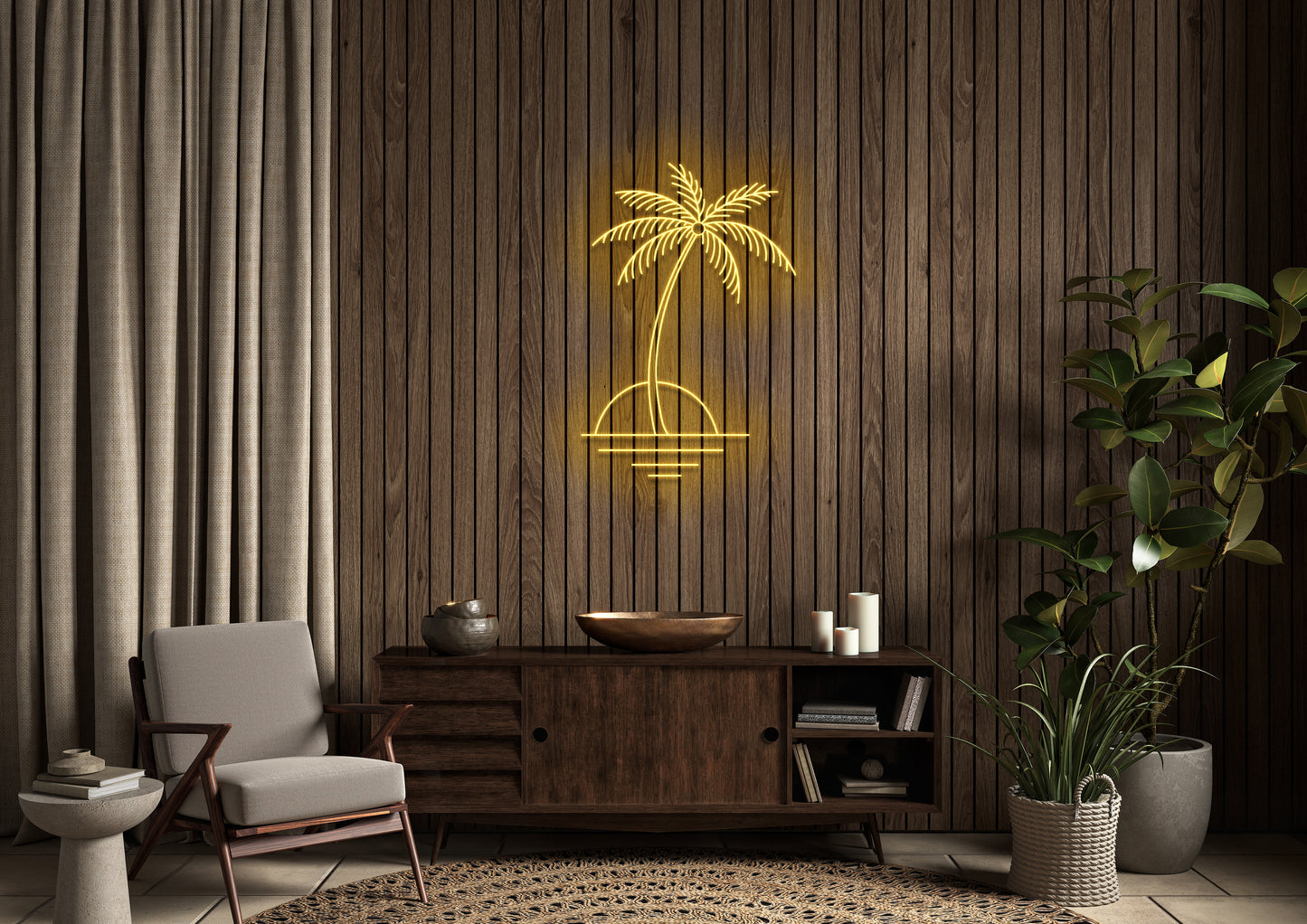 Island - Neon Sign