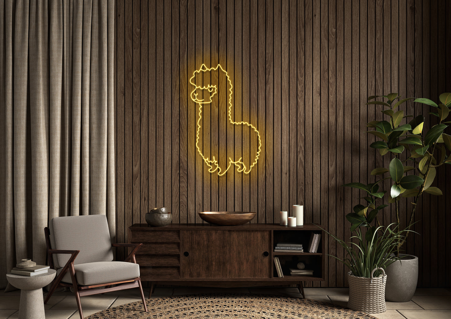 Lama - Neon Sign