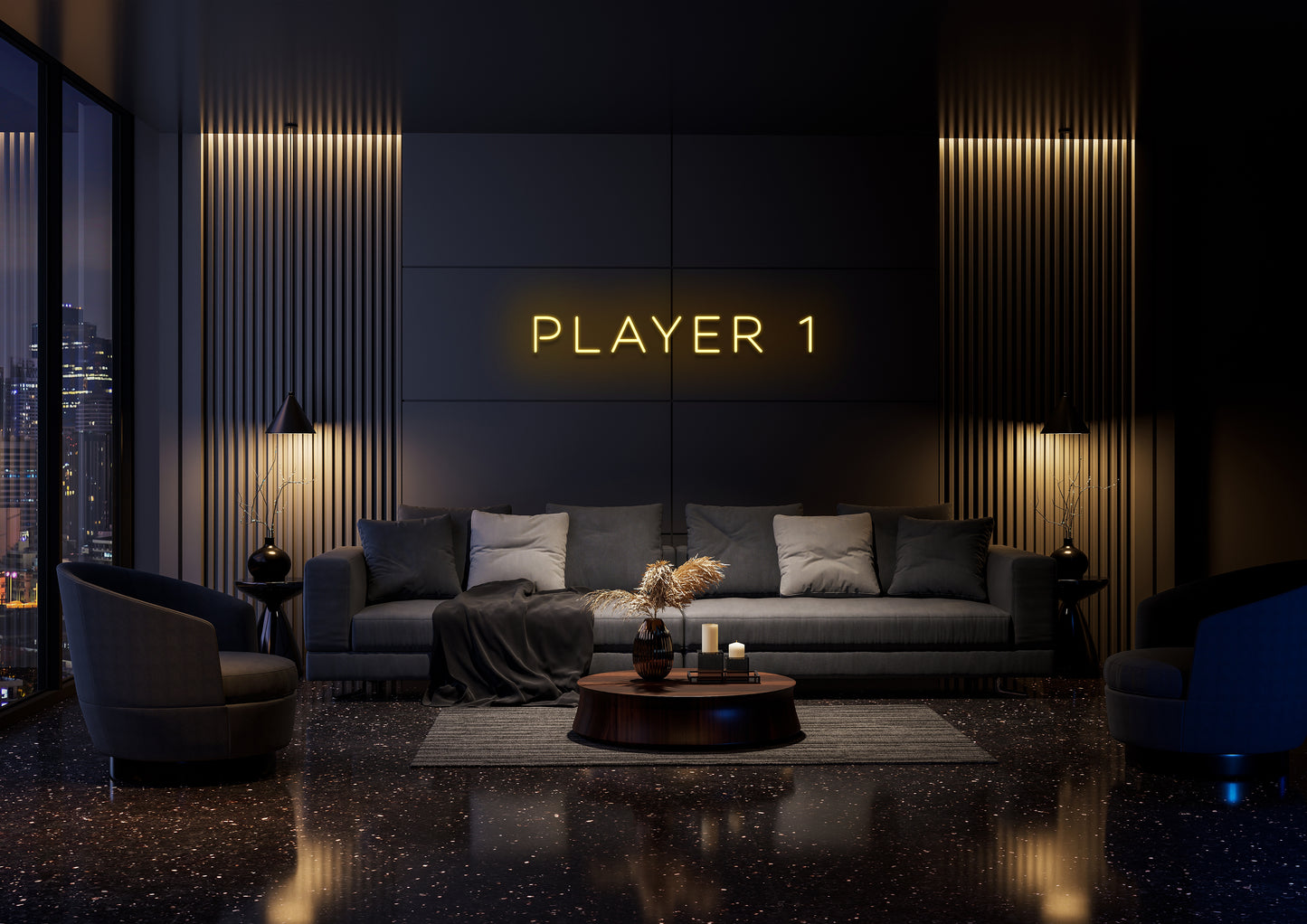 Player 1 - Neon Sign