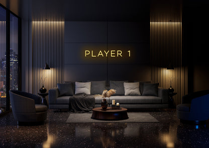 Player 1 - Neon Sign