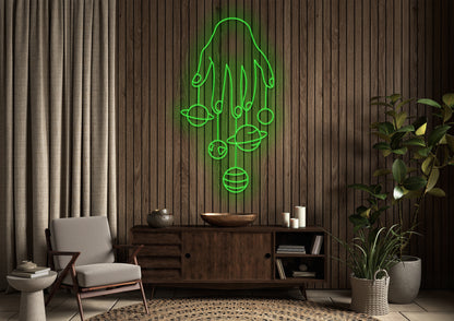 Planet Fingers - Neon Sign