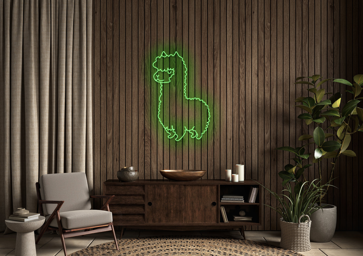 Lama - Neon Sign