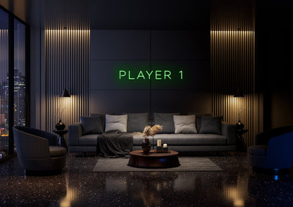 Player 1 - Neon Sign