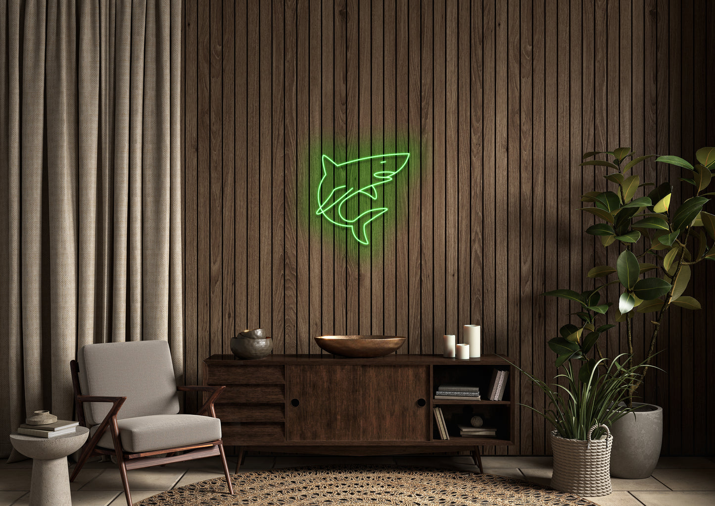 Shark - Neon Sign