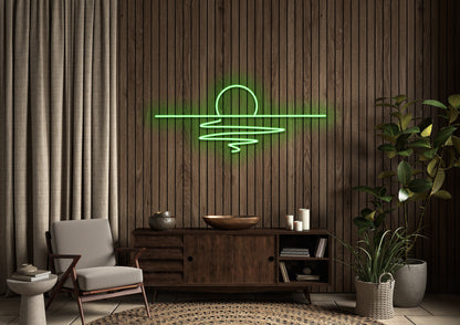 Sunset (Single Line) - Neon Sign