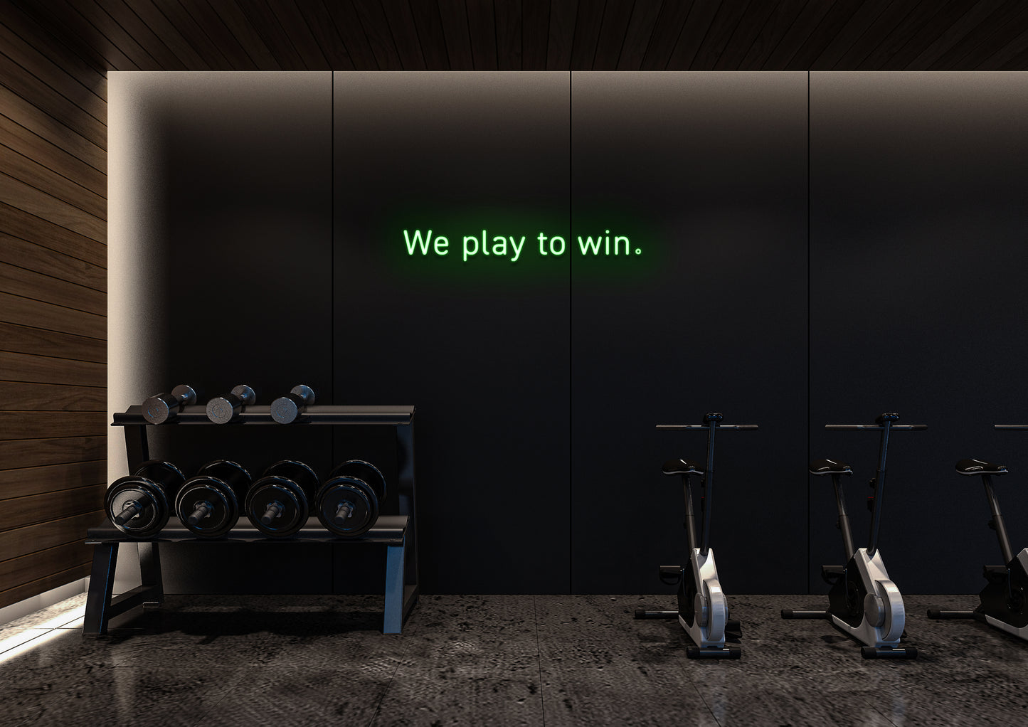 We Play To Win - Neon Sign