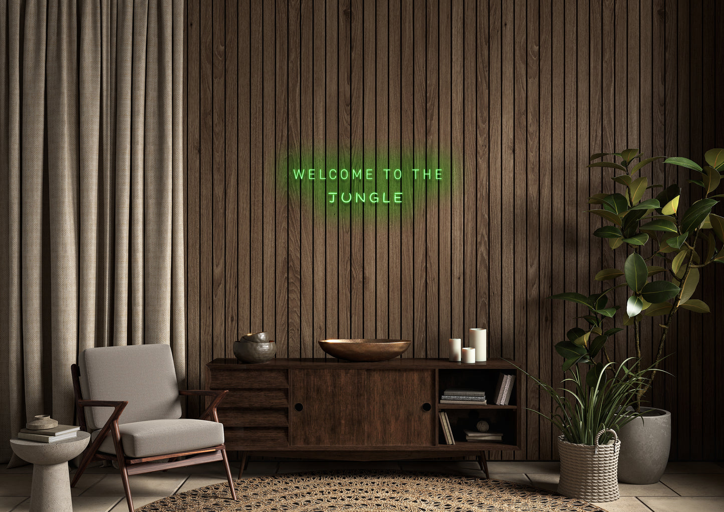 Welcome To The Jungle - Neon Sign