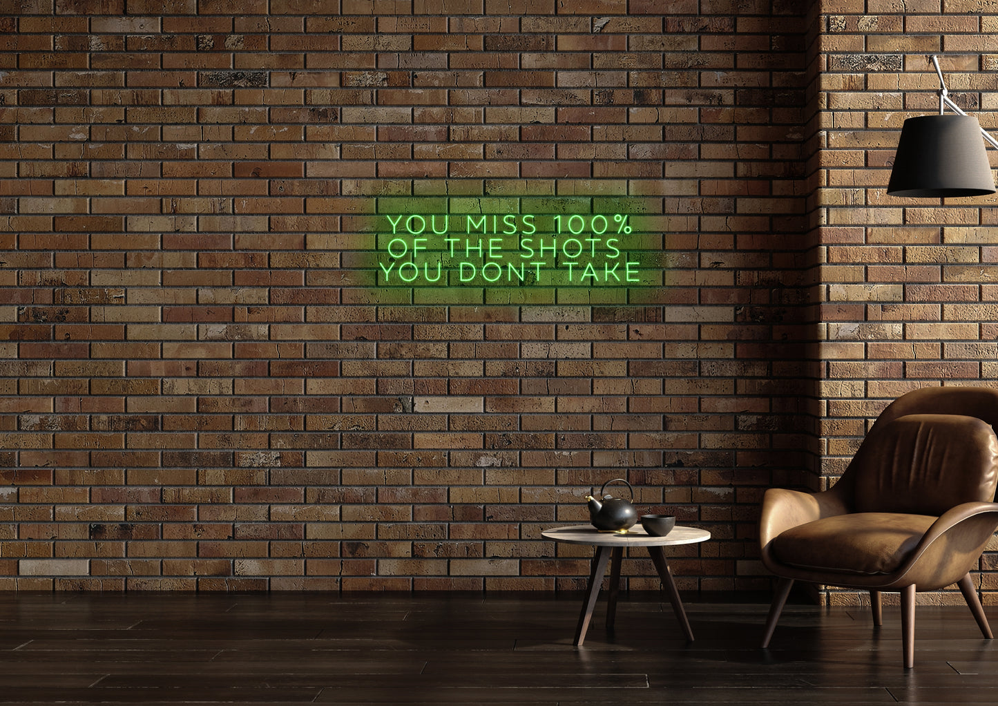 Miss 100% Of The Shots You Don't Take - Neon Sign