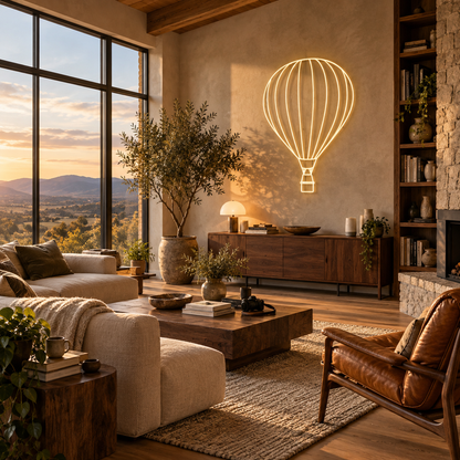 Hot Air-balloon- Neon Sign