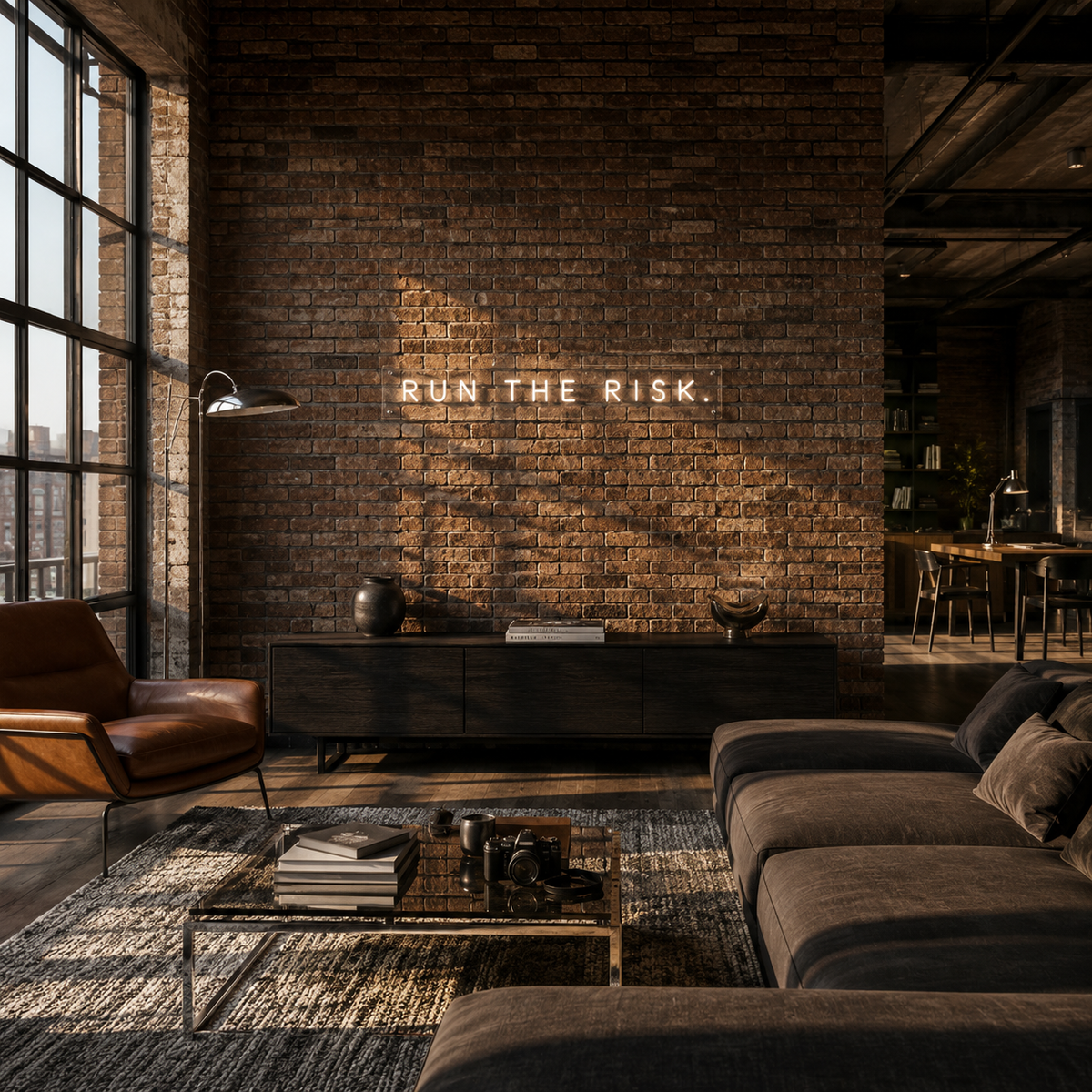 Run The Risk - Neon Sign