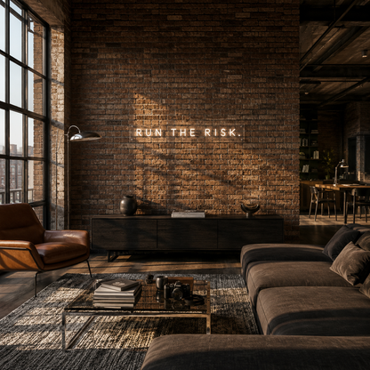Run The Risk - Neon Sign