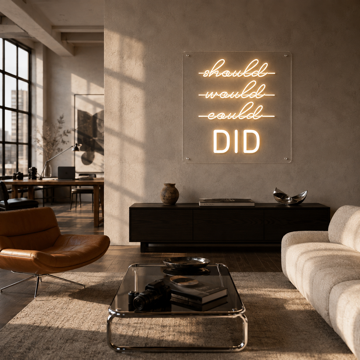 Should, Could, Would - Neon Sign