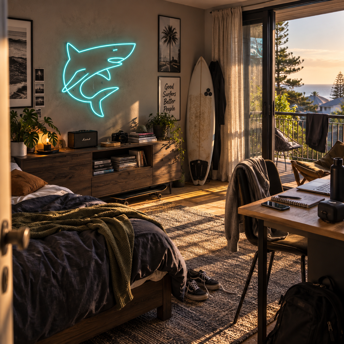 Shark - Neon Sign
