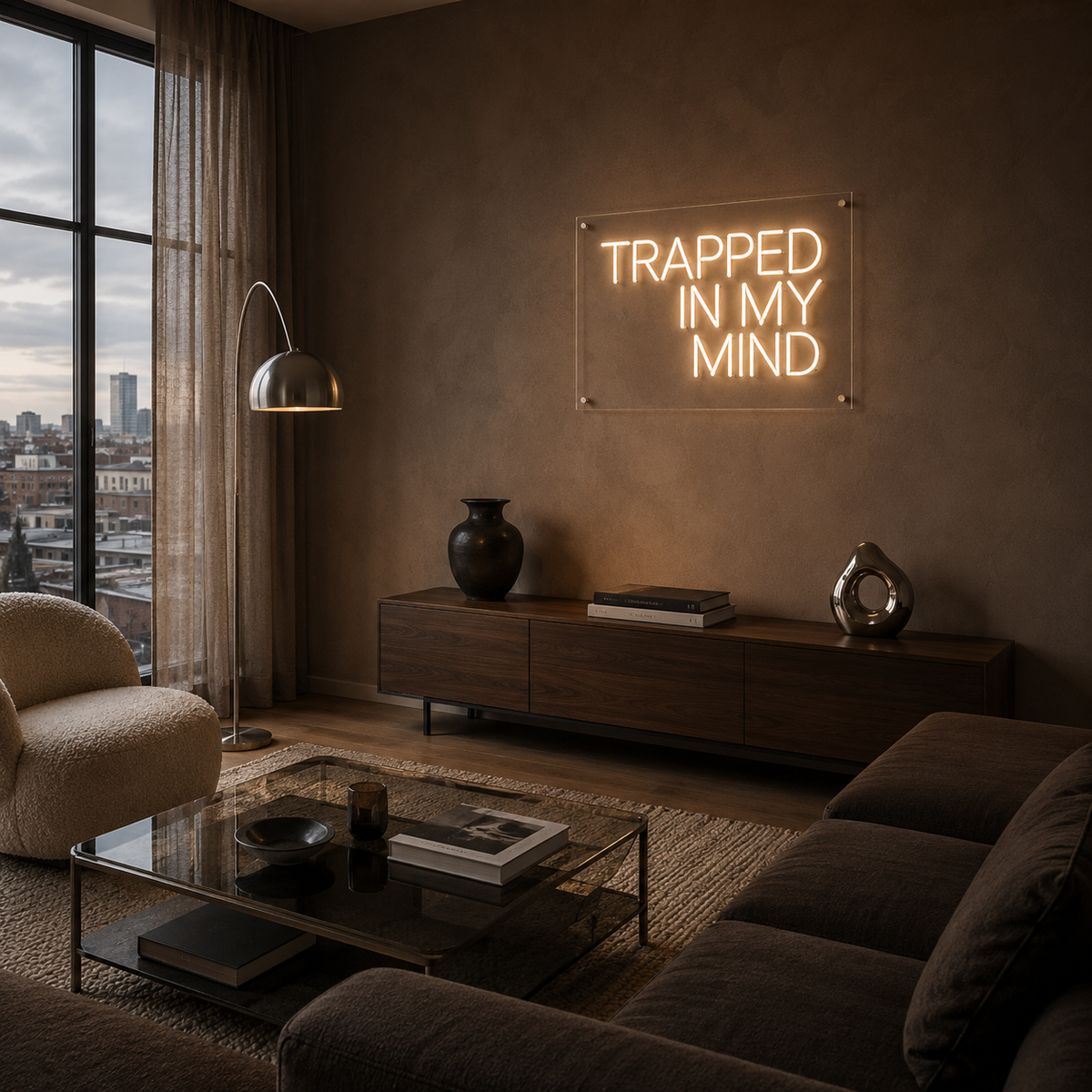 Trapped In My Mind - Neon Sign