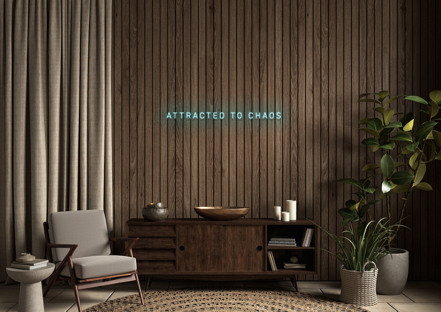 Attracted To Chaos  - Neon Sign