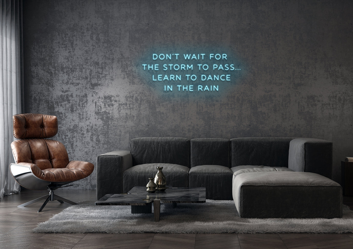 Dance in the Rain- Neon Sign