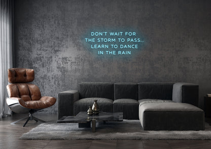 Dance in the Rain- Neon Sign