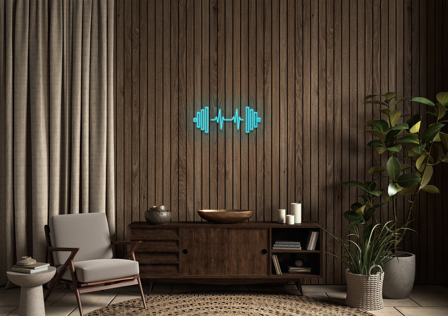 Heartbeat for Gym - Neon Sign