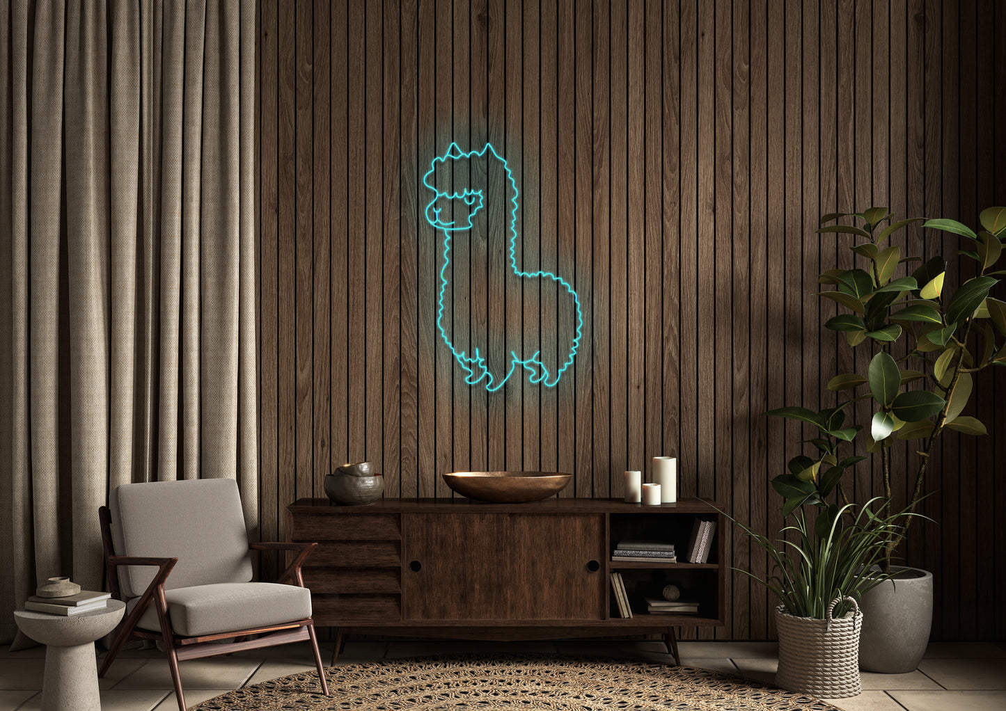 Lama - Neon Sign