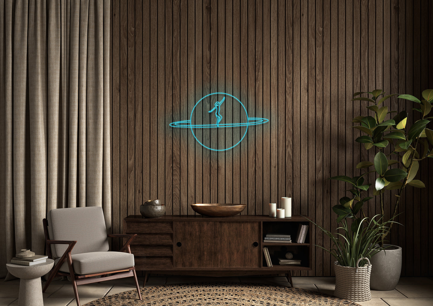 Planet Dance - Neon Sign